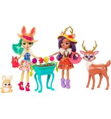 Игровой набор Enchantimals из 2 кукол Enchantimals с любимыми зверюшками 15 см 6555805
