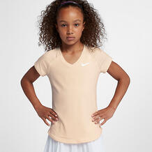 Теннисная футболка с коротким рукавом для девочек школьного возраста NikeCourt Pure 885179345622
