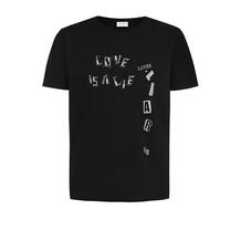 Хлопковая футболка с принтом Yves Saint Laurent 4558392