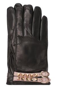 Кожаные перчатки Garavani Rockstud Valentino 4502602