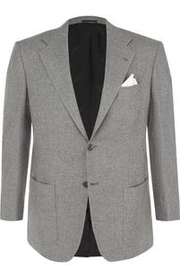 Однобортный кашемировый пиджак Kiton 4451411
