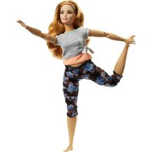 Кукла Barbie Безграничные движения Шатенка в серой футболке 10482749