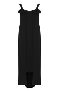 Однотонное шерстяное платье-миди свободного кроя Y3 3960403
