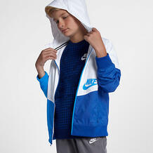 Худи с молнией во всю длину для мальчиков школьного возраста Nike Sportswear Windrunner 885178654848