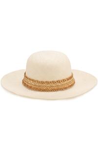 Соломенная шляпа с плетеной повязкой Inverni 2129439