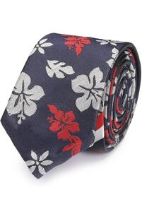 Шелковый галстук с цветочным принтом Thom Browne 2098012