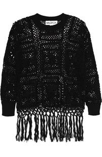 Пуловер крупной вязки с круглым вырезом и бахромой WildFox 1893121
