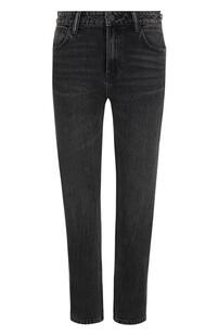 Укороченные джинсы прямого кроя с потертостями Denim X Alexander Wang 3286856