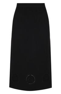 Однотонная юбка-миди из вискозы TSE 3118576