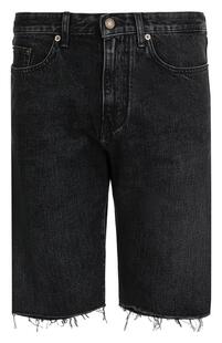 Джинсовые шорты с потертостями Yves Saint Laurent 2742114
