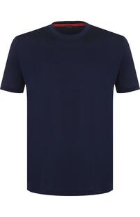 Хлопковая футболка с круглым вырезом Kiton 2721369
