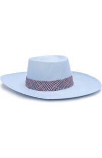 Соломенная шляпа с плетеной лентой Artesano 2721113