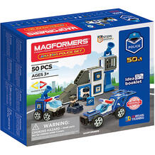 Магнитный конструктор Amazing Police Set Magformers 10989064