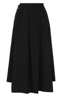Однотонная шерстяная юбка-миди Y3 2655687