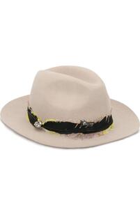 Шерстяная шляпа с отделкой пером Zadig&Voltaire 2659452
