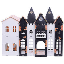 Кукольный домик "Замок Джульетты" с мебелью, бело-чёрно-оранжевый R.C. 10321453