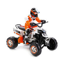Квадроцикл с гонщиком (бело-оранжевый) TOYSTATE 7196991