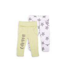 Комплект брюки 2 шт Happy Baby, цвет: зеленый/белый 10442327