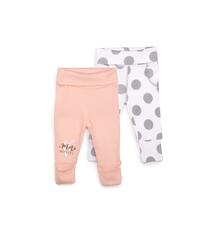 Комплект брюки 2 шт Happy Baby, цвет: розовый/белый 10442315