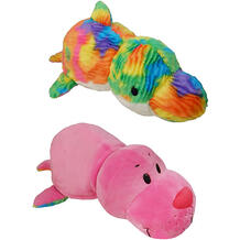Мягкая игрушка-вывернушка Морской котик-Радужный дельфин, 40 см 1Toy 10465509