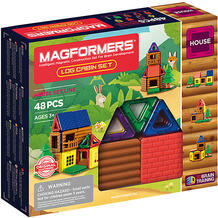 Магнитный конструктор Log cabin set, 48 деталей Magformers 10387675