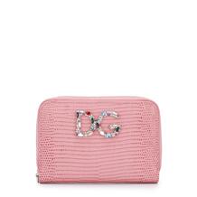 Кожаный кошелек на молнии с логотипом бренда Dolce&Gabbana 2536320