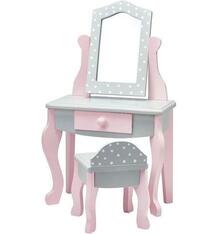 Набор мебели для кукол Kids4kids Мир Принцесс Туалетный столик с зеркалом и стульчиком 49 см 6013441