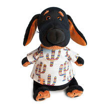 Мягкая игрушка Собака Ваксон в футболке в кактусы, 25 см Budi Basa 10009404