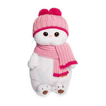 Мягкая игрушка Кошечка Ли-Ли в розовой шапке с шарфом, 24 см Budi Basa 9396369