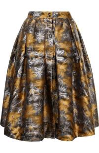 Жаккардовая юбка-миди с широким поясом SARA ROKA 2469190