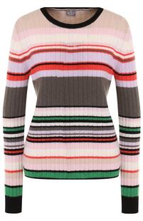Кашемировый пуловер прямого кроя в полоску FTC 2464496