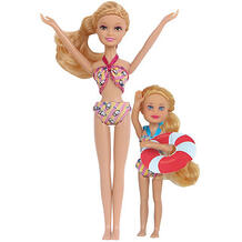 Набор из 2-х кукол "На пляже", 22,5 см, 14 см, Defa Lucy 5581297