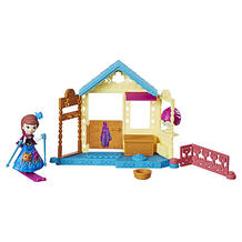 Игровой набор с мини-куклой Disney Princess Холодное сердце "Королевские спальни" Анна со спа салоном Hasbro 10023632
