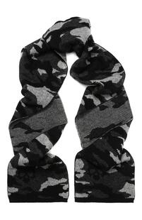 Шерстяной шарф с камуфляжным принтом GEMMA.H 2374720