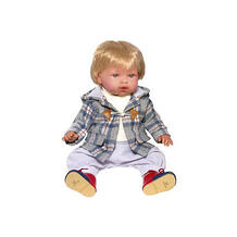 Кукла-пупс Тонино - городской модник в пальто, 42 см Vestida de Azul 8646643