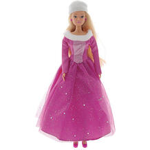 Кукла Штеффи в блестящем зимнем наряде, розовая, 29 см, SIMBA 7428521