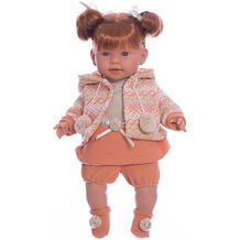 Кукла-пупс Амелия в оранежвом платье, 42 см Llorens 7332020