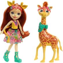 Игровой набор Enchantimals Куклы с большими зверюшками Gillian giraffe pawl 15 см 8397253