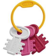 Развивающая игрушка Chicco Ключи на кольце (розовые), 8 см 361960