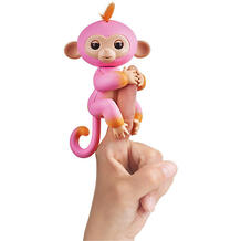 Интерактивная обезьянка Fingerlings Саммер, 12 см (розовая с оранжевым) WOWWEE 8265850