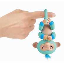 Интерактивная обезьянка Fingerlings Эдди, 12 см (голубая) WOWWEE 8265870