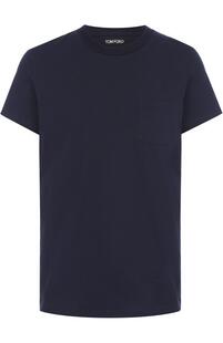 Хлопковая футболка с круглым вырезом Tom Ford 2025925