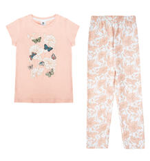 Пижама футболка/брюки Infinity Kids, цвет: розовый 10355180
