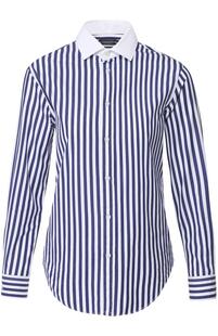 Блуза прямого кроя в контрастную полоску Polo Ralph Lauren 1867489
