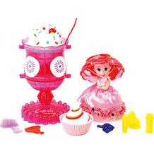 Игровой набор Cupcake Sunrise «Мороженое-туалетный столик с куклой-капкейк» Emco 7096053