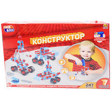 Конструктор "Кид Блок" 7 в 1 с шуруповёртом, 247 деталей ABtoys 10309031