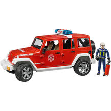 Машинка Пожарный внедорожник Jeep Wrangler Unlimited Rubicon, с фигуркой Bruder 5274490