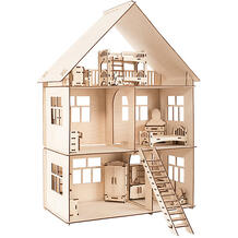 Сборная деревянная модель "Коттедж с мебелью" Хэппидом 7338239