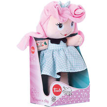 Мягкая кукла с розовыми волосами, 28 см TRUDI 8420815