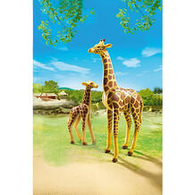 Зоопарк: Жираф со своим детенышем жирафом, PLAYMOBIL 3786366